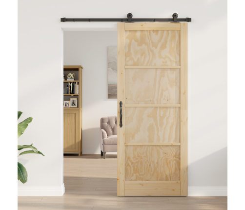 Bīdāmās Durvis Ar Aparatūras Komplektu 'Orkdal'cietās Koksnes Priede Vidaxl