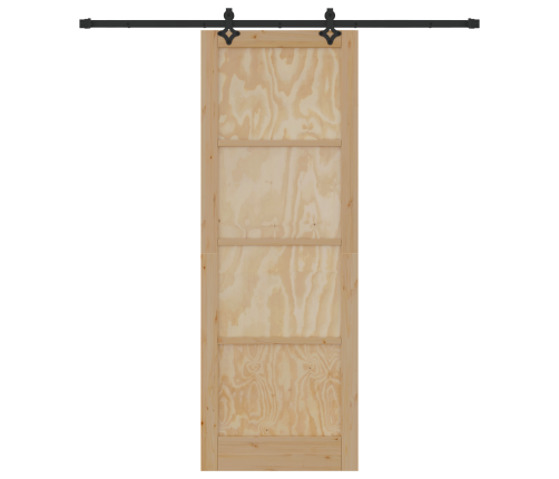 Bīdāmās Durvis Ar Aparatūras Komplektu 'Orkdal'cietā Priežu Koka Vidaxl