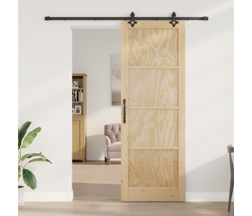 Bīdāmās Durvis Ar Aparatūras Komplektu 'Orkdal'cietā Priežu Koka Vidaxl