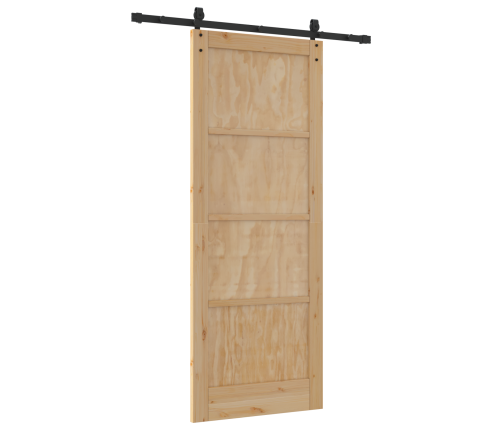 Bīdāmās Durvis Ar Aparatūras Komplektu 'Orkdal'no Cieta Koka Priedes Vidaxl