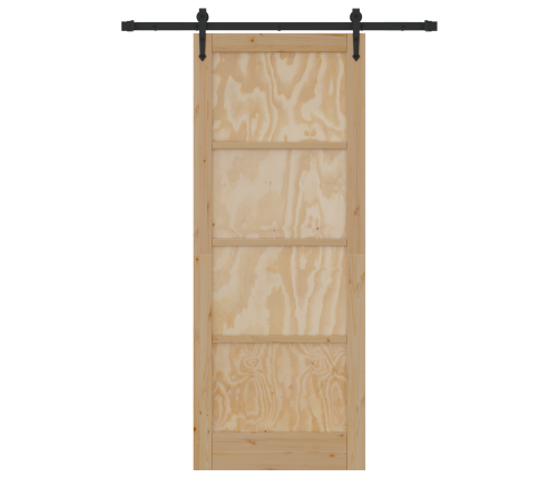 Bīdāmās Durvis Ar Aparatūras Komplektu 'Orkdal'no Cieta Koka Priedes Vidaxl