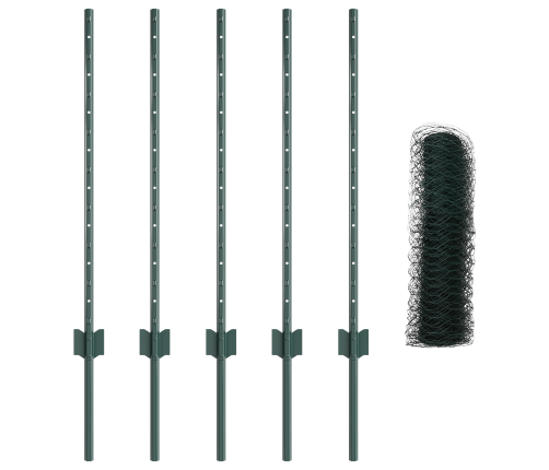 Žoga Stabi 5 Gab U-Kanāls Zaļi 80 Cm Tērauds Vidaxl