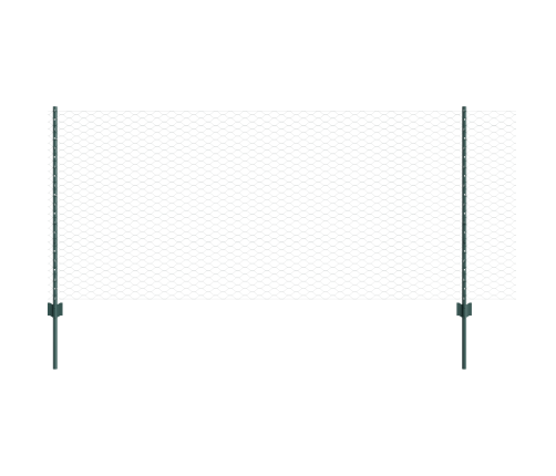 Žogu Stabi 5 Gb U-Kanāla Zaļi 100 Cm Tērauds Vidaxl