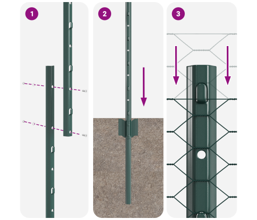 Žoga Stabi 11 Gab. U-Kanalizācija Zaļa 140 Cm Tērauds Vidaxl