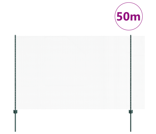 Žogu Stabi 11 Gab. U-Veida Kanāls Zaļš 150 Cm Tērauds Vidaxl