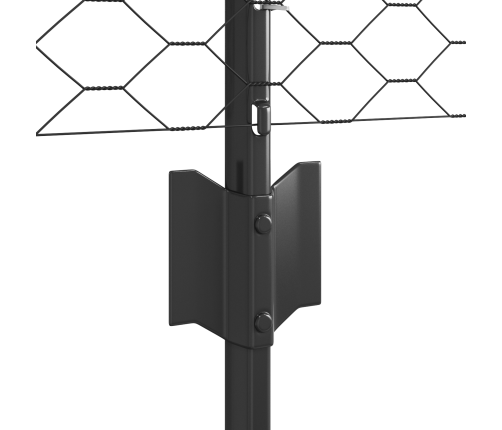 Žogu Stabi 5 Gab. U-Kanāls Pelēks 60 Cm Tērauds Vidaxl