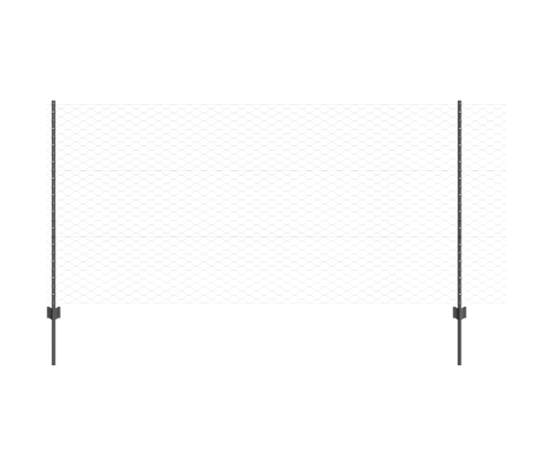 Žogu Stabi 10 Gabali U-Kanāls Pelēki 120 Cm Tērauds Vidaxl