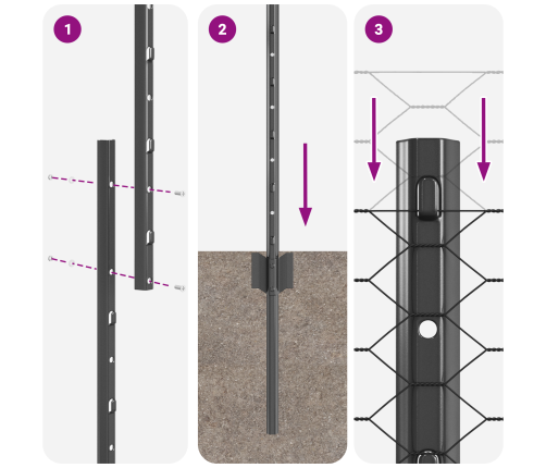 Žogakoki 22 Gab. U-Kanāls Pelēks 160 Cm Tērauds Vidaxl