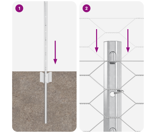 Žogu Stabi 5 Gab U-Veida 80 Cm Galvanizēts Tērauds Vidaxl