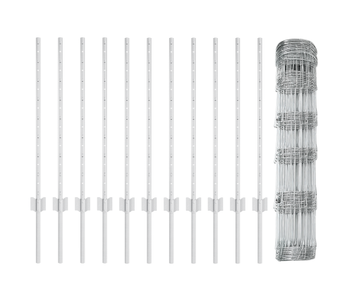 Žogu Stabi 11 Gab U-Kanāls 80 Cm Cinkots Tērauds Vidaxl