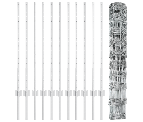 Žogu Stabi 22 Gabali U-Kanāls 100 Cm Cinkota Tērauda Vidaxl