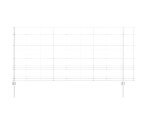 Žogu Stabi 22 Gab., U-Kanāls 120 Cm, Cinkots Tērauds Vidaxl