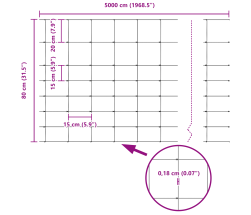 Žogu Stabi 11 Gab. U-Veida Kanāls 80 Cm Galvanizēts Tērauds Vidaxl