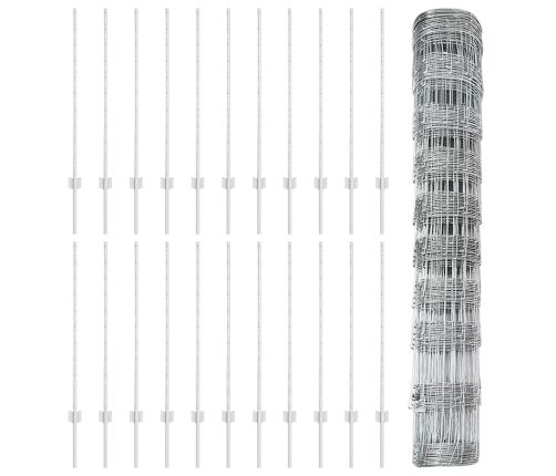 Žogu Stabi 22 Gab U-Kanāls 100 Cm Cinkots Tērauds Vidaxl