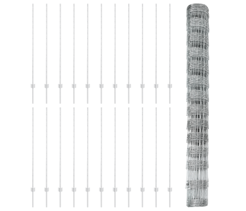 Žogu Stabi 22 Gab U-Kanāls 140 Cm Cinkots Tērauds Vidaxl