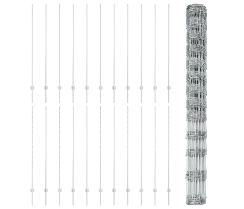 Žogu Balsti 22 Gab U-Kanāls 150 Cm Cinkots Tērauds Vidaxl