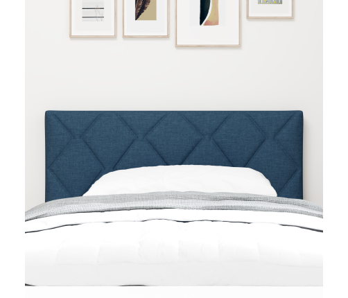 Zils Led Galvgalis Ar Dimantu Bloku Dizainu, 100 Cm Auduma