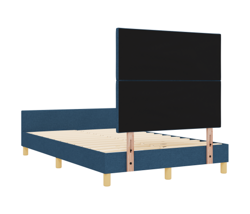 Zils Gultas Rāmis 120X200 Cm Audums Vidaxl