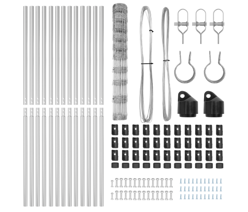 Žogs 1.2X25 M Cinkots Tērauds Vidaxl