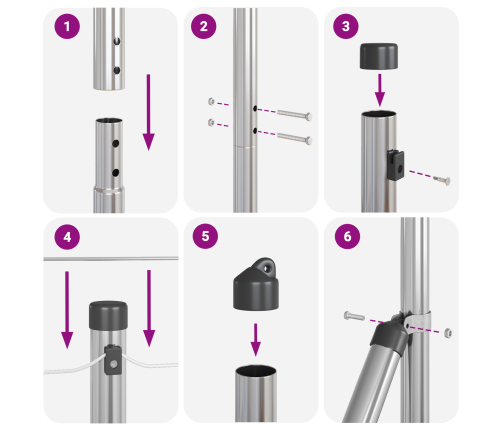 Žogs 1.6X25 M Cinkota Tērauda Vidaxl