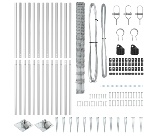 Žogs 1.6X25 M Cinkota Tērauda Vidaxl