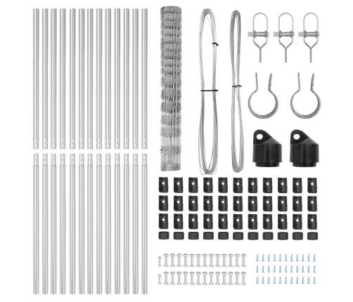 Žogs 0.8X50 M Cinkots Tērauda Vidaxl