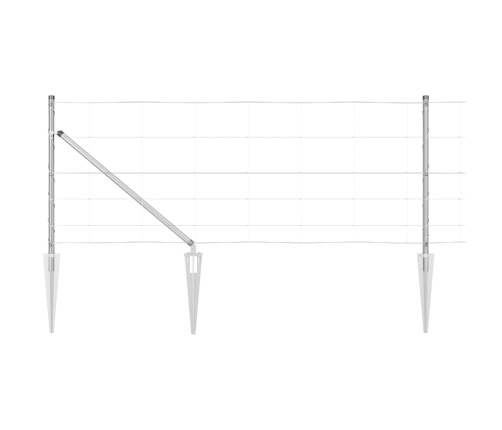 Žogs 0.8X50 M Cinkots Tērauds Vidaxl