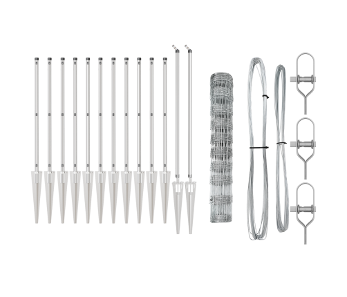 Žogs 1X50 M Cinkots Tērauds Vidaxl