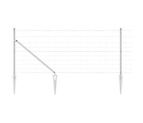 Žogs 1X50 M Cinkots Tērauds Vidaxl