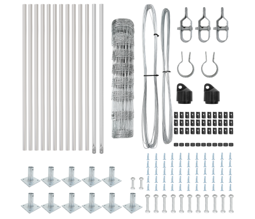 Žogs 0.8X25 M Cinkots Tērauds Vidaxl