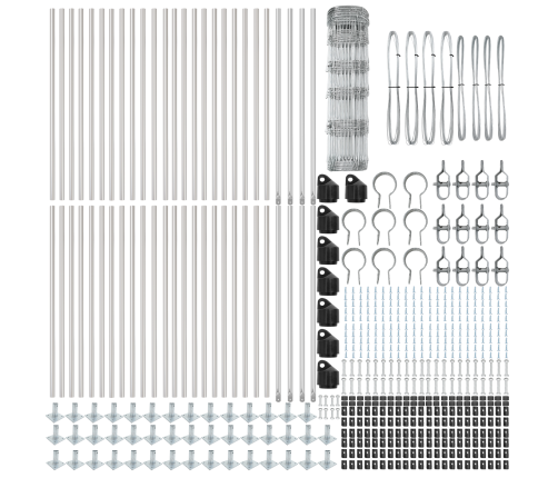 Žogs 0.8X100 M Cinkots Tērauds Vidaxl