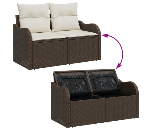 10 Daļu Dārza Dīvānu Komplekts Ar Spilveniem Pelēkā Poliratānā Vidaxl