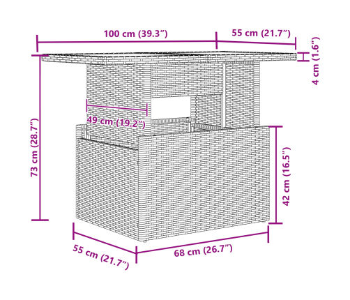 10 Daļu Dārza Dīvānu Komplekts Ar Spilveniem Bēšs Poli Rotangpalma Vidaxl