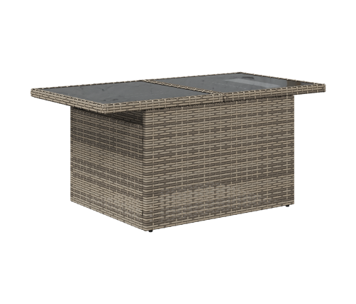 10 Gabalu Dārza Dīvānu Komplekts Ar Spilveniem Pelēkā Poli Rotangpalmas Vidaxl