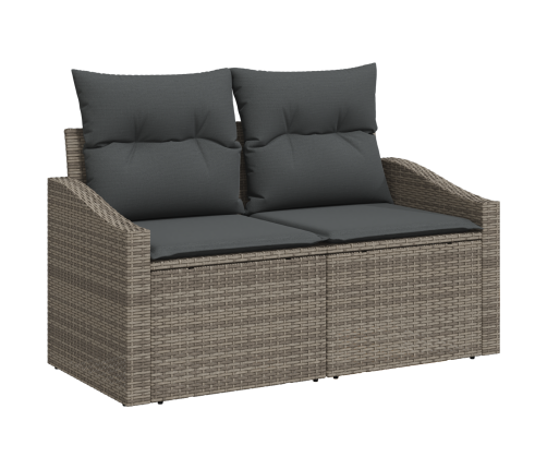 12 Gabalu Dārza Dīvānu Komplekts Ar Spilveniem Pelēks Polirattan Akācija Vidaxl