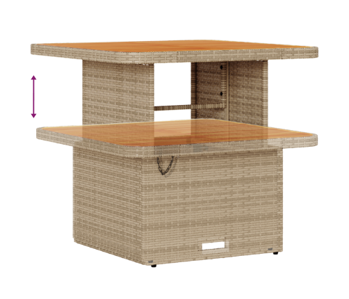 11 Daļīgs Dārza Dīvānu Komplekts Ar Spilveniem Bēšā Poliratanā Vidaxl