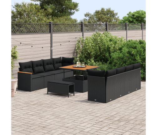 11 Daļīgais Dārza Dīvānu Komplekts Ar Spilveniem Vidaxl