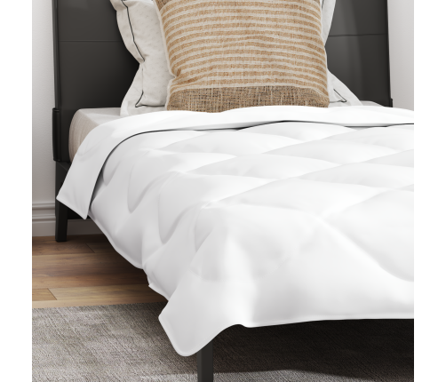 Vasaras Segas Ar Spilvenu 2 Pcs Balta 140 X 220 Cm Mikrošķiedra Vidaxl
