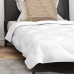 Vasaras Segas Ar Spilvenu 2 Pcs Balta 140 X 220 Cm Mikrošķiedra Vidaxl