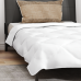 Vasaras Segas Ar Spilvenu 2 Pcs Balta 155 X 220 Cm Mikrošķiedra Vidaxl