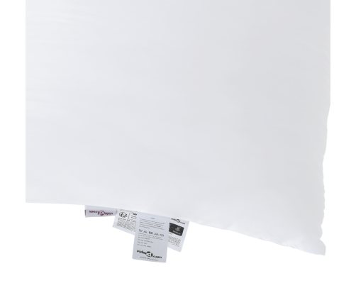 Vasaras Segas Ar Spilvens 2 Pcs Balts 155 X 220 Cm Mikrošķiedra Vidaxl