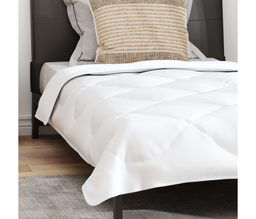 Visu Sezonu Segas Cits Ar Spilvenu Balts 155 X 220 Cm Mikrošķiedra Vidaxl