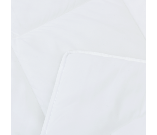 Visu Sezonu Segas Ar Spilvenu Balts 140 X 220 Cm Mikrošķiedra Vidaxl