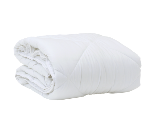 Visu Sezonu Segas Ar Spilvenu Balts 155 X 220 Cm Mikrošķiedra Vidaxl