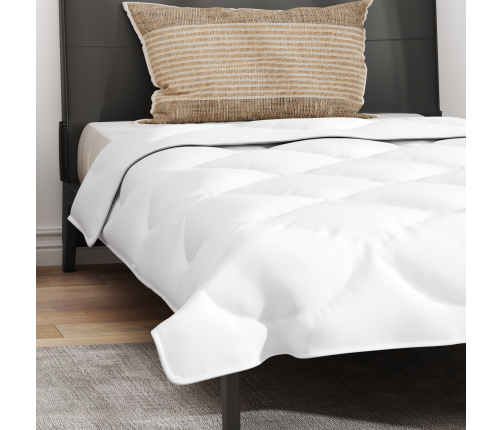 2-In-1 Segu Ar Spilvenu 2 Pcs Balta 135 X 200 Cm Mikrošķiedra Vidaxl