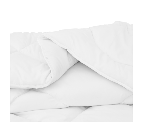 2-In-1 Segu Ar Spilvenu 2 Pcs Balta 140 X 200 Cm Mikrošķiedra Vidaxl