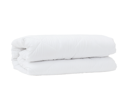 2-In-1 Segu Ar Spilvenu 2 Pcs Balta 135 X 220 Cm Mikrošķiedra Vidaxl