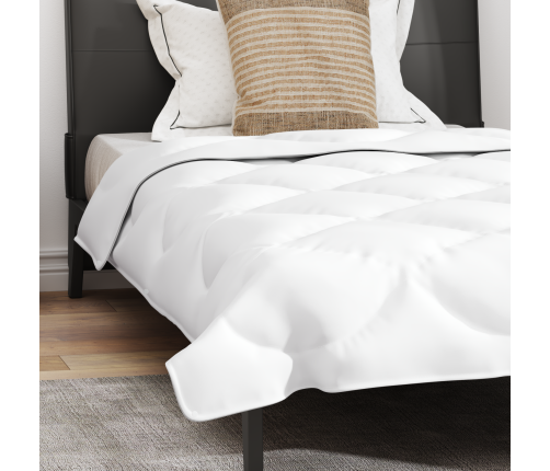 2-In-1 Segu Ar Spilvenu 2 Pcs Balta 140 X 220 Cm Mikrošķiedra Vidaxl
