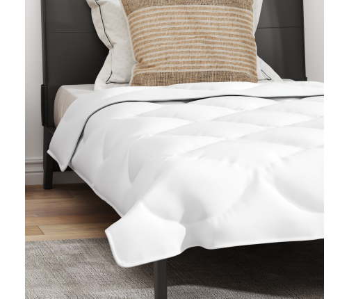 2-In-1 Segu Ar Spilvenu 2 Pcs Balta 155 X 220 Cm Mikrošķiedra Vidaxl