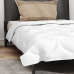 2-In-1 Segu Ar Spilvenu 2 Pcs Balta 155 X 220 Cm Mikrošķiedra Vidaxl